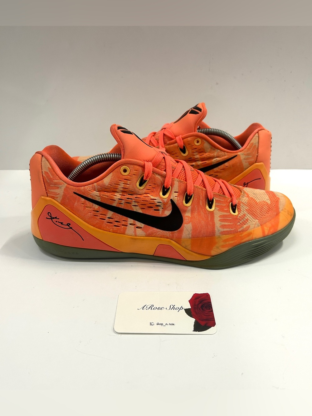 Nike Kobe 9 EM Low ‘Bright Mango’ (646701 880) Shoes Size: 12 M